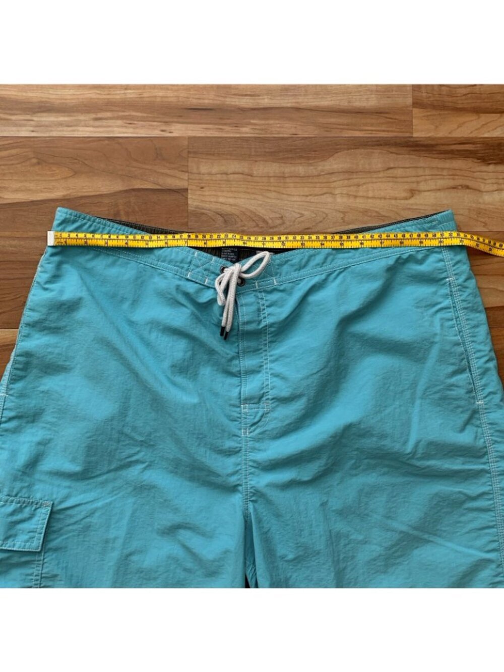 Polo Ralph Lauren Mesh Lined Cargo Swim Board Shorts Men’s 2XLT Aqua Blue - Picture 2 of 11